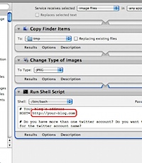 Editing the Automator service