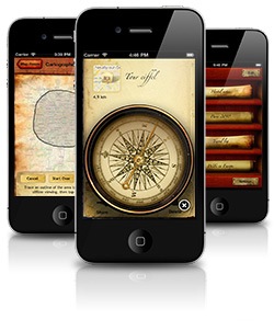 The Cartographer Google My Maps iPhone App v1.2 with compass