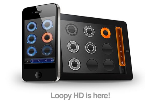 Loopy HD is here! (phone and tablet displaying app on screen)